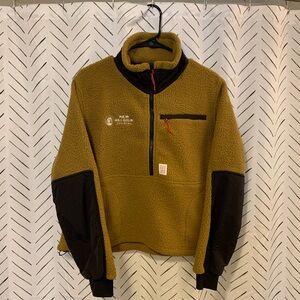 Topo designs fleece pullover